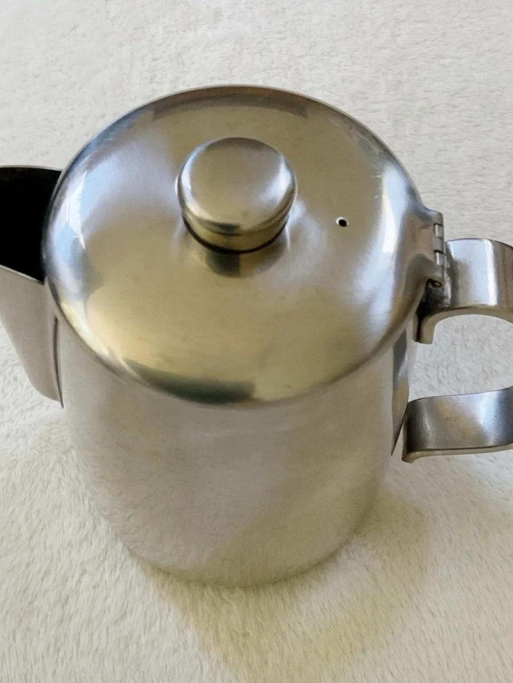 Vintage Alessi Italy 18/10 Stainless Steel Coffee Server Pot Modernist MCM
